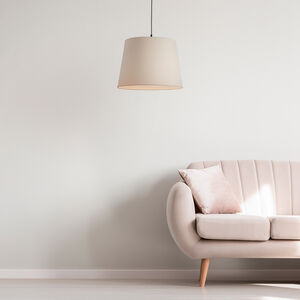 Ivory Linen Light Shade 8"